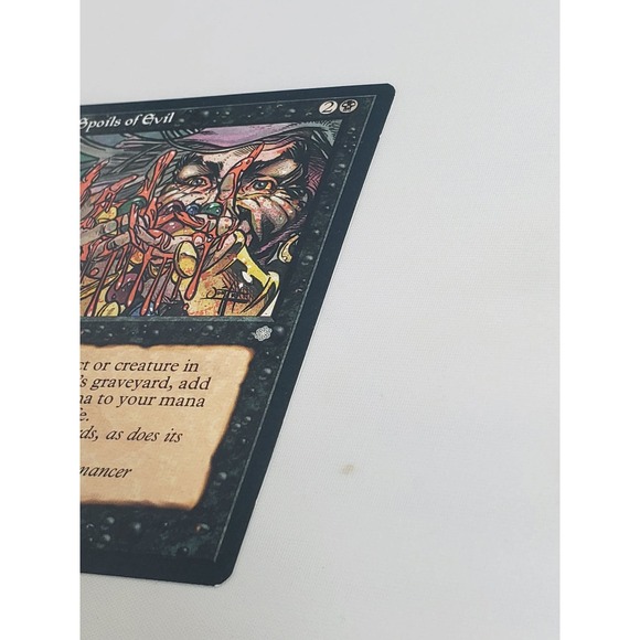Spoils of Evil Ice Age 1995 MTG Black Interrupt Old Border Vintage Card - Picture 2 of 11